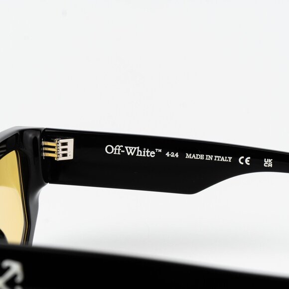 Off-White VANCOUVER Men Sunglasses Black Yellow Square OERI13F VANCOUVER 1018 - Picture 8 of 14